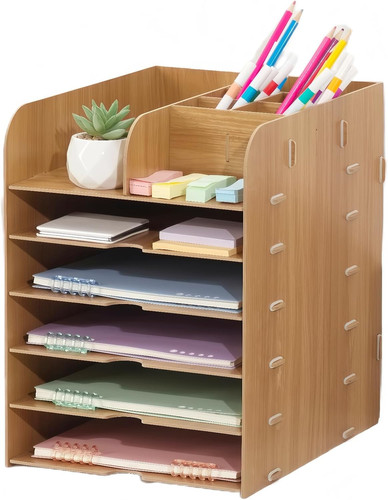 Desk tray organiser wooden - desk,