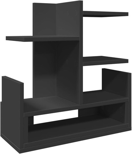 Black desk organizer tray - black, –