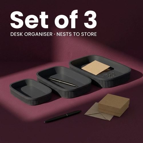 Desk tray organiser - tray, set