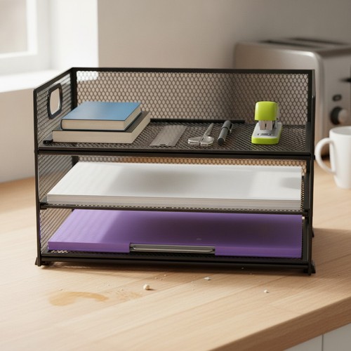 Tier mesh desk organizer - 3,