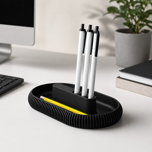 Desk tray with pen - desk,
